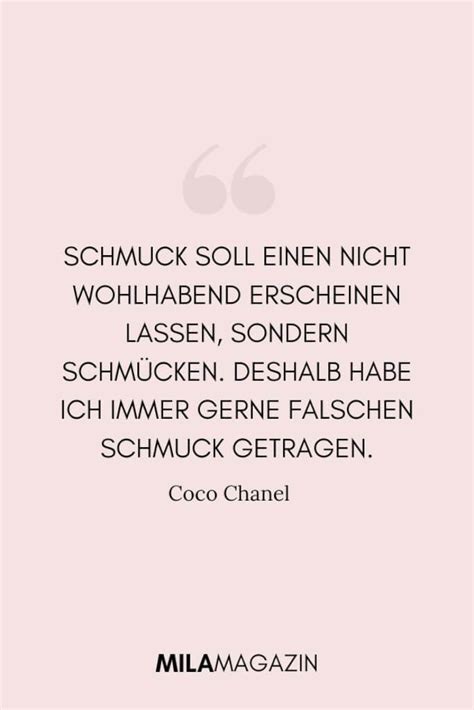 zitat schmuck coco chanel